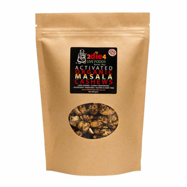 2Die4 Live Foods Organic Activated Masala Cashews 300g